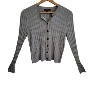 Ann Taylor Grey Lightweight Cardigan